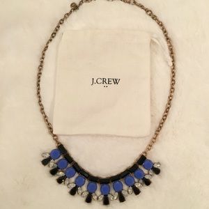 J. Crew Black and Blue Statement Necklace